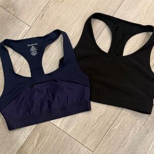 Bandier Women's Black and Navy Sports Bras Lot of 2